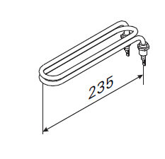 Harvia Heizstab 2000W ZH 104 Verdampfer