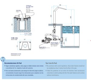 Schwalldusche Welle V4A matt Anschluß R 2 1/2 Höhe 800mm Breite 600 mm