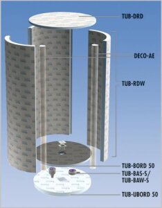 TUB-RDW Hartschaum-Duschtrennwandelement passend zu BORD 50