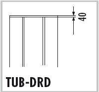 TUB-DRD Hartschaum-Deckenelement FLAT für TUB-RD