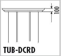 TUB-DCRD Hartschaum-Deckenelement CLASSIC für TUB-RD