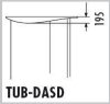 TUB-DASD L Hartschaum-Deckenelement CLASSIC für TUB-SD linksdrehend