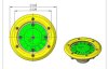 Astral Bodeneinlaufdüse für Folienbecken mengenverstellbar 2" AG außen / innen 50 mm Klebemuffe