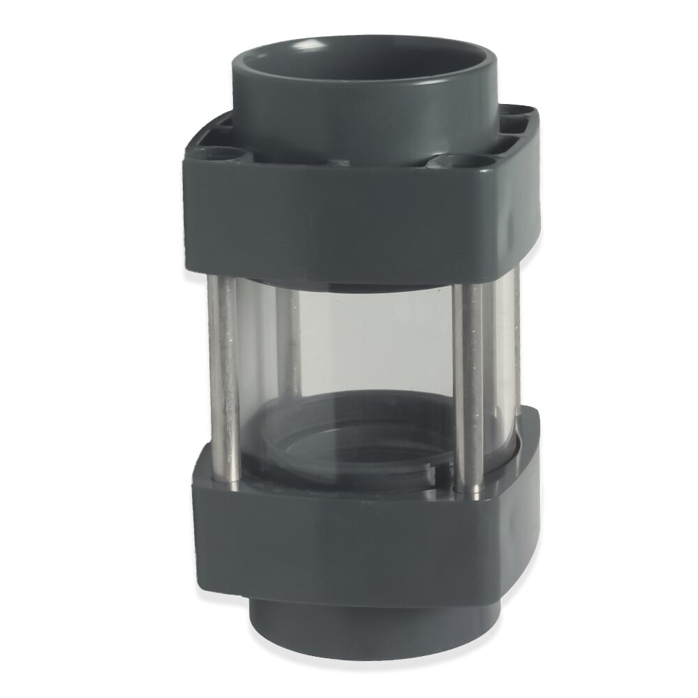 Bevo Sichtglas mit PVC-Klebemuffen d 63 mm