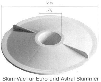 Fluidra Skim Vac Bodenabsaugplatte für Astral / Swim-tec Skimmer