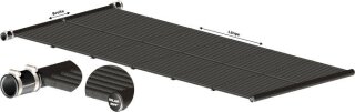 300cm x 350cm (10,5qm Schwimmbad-Solarheizung)