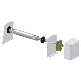 ACOE 45 mit Alu-Wickelwelle Ø 110 mm, Achshöhe 270 mm