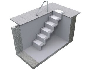 Polyestertreppe Eleganz 60 U lang