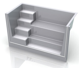 Rechtecktreppe Kanto 2,50 x 1,20 m