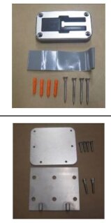 Sicherheitsbefestigung Lamellen mit LWinkel unter Randstein