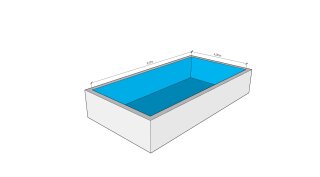 4,00 x 8,00 x 1,50 m