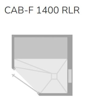 Tür DIN rechts / Sitzbank links Tür / Installationswand rechts der Tür (R.LR)