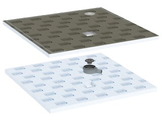 mit Lux Elements Boden und Ablauf