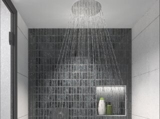 Flachdach ausreichend bei Dusche