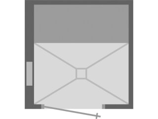 Tür DIN links / Installationswand links der Tür