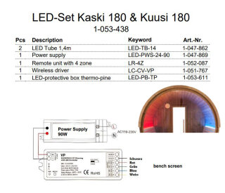 LED-Set Kaski 180 1-053-438
