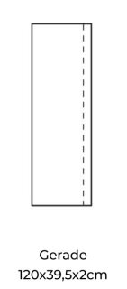 Gerade 120 x 39,5 x 2 cm