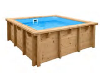 Quadratisch 2,10 x 2,10 m - Tiefe 0,78 m