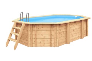 Achteck (Oval) 4,60 x 2,85 m - Tiefe 1,36m