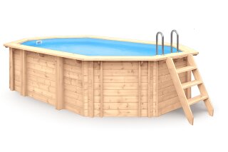 Achteck (Oval) 8,40 x 4,90 m - Tiefe 1,38 m