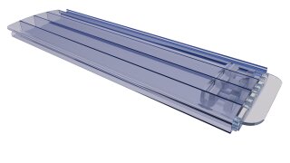 PC Transparent Blau