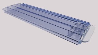 PC Transparent Blau