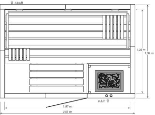 Eifel 1 Classic 2,01 x 1,39 x 2,00 m (B x T x H)