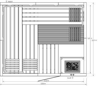 Eifel 6.1 Classic 2,36 x 2,01 x 2,00 m  (B x T x H)