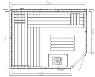 Eifel 17 Classic 2,62 x 2,01 x 2,00 m (B x T x H) Eckeinstieg