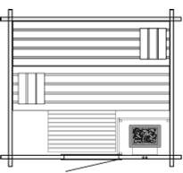 Karat 214 x 187 x 2025 cm (B x T x H) Innenmaß 187 x 160 cm