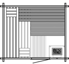 Karat 249 x 214 x 2025 cm (B x T x H) Innenmaß 222 x 187 cm