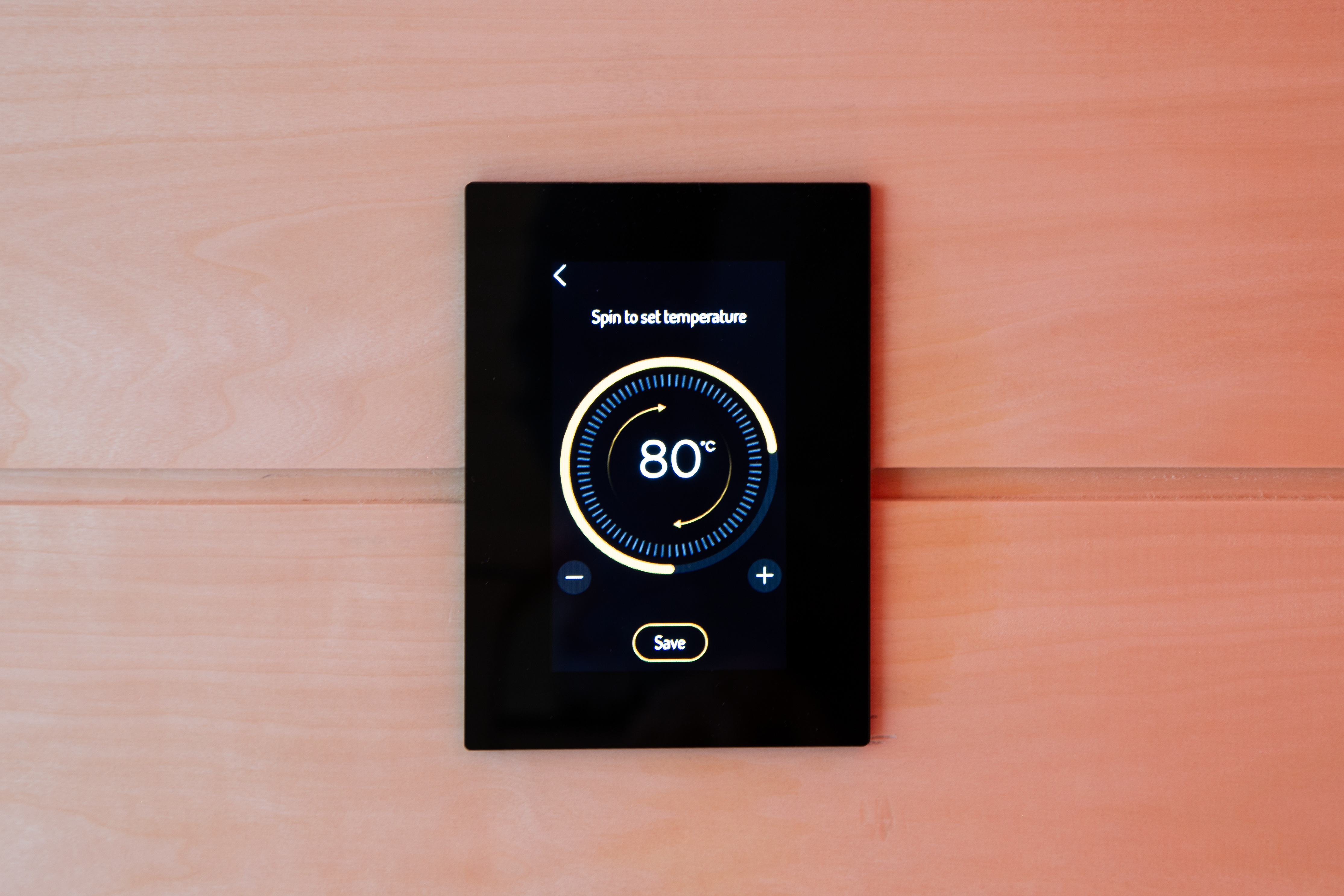Detailansicht Harvia Fenix Touchscreen