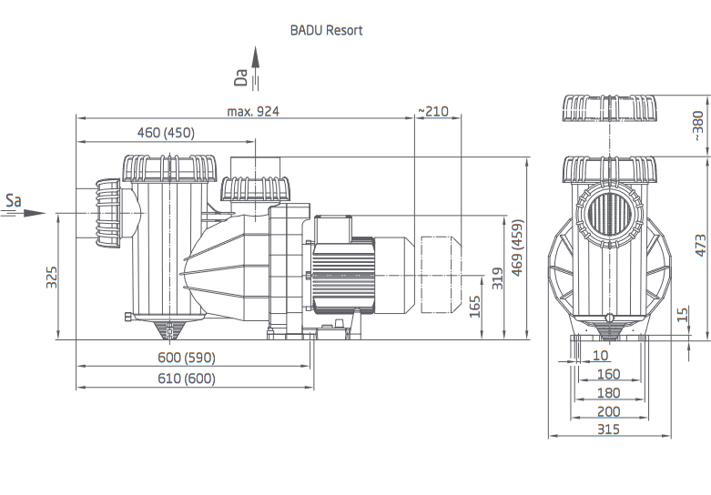 Maßzeichnung Speck BADU Resort 30